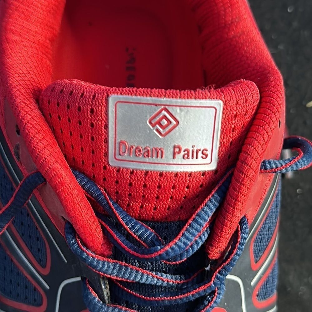 Dream Pairs Men's Sneakers Size 10 – Dark Blue/Red Low Top Athletic Shoes - Picture 3 of 4